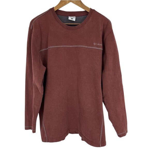 Columbia Mens Brown Long-Sleeve Crewneck Sweatshirt Size L - Picture 1 of 10